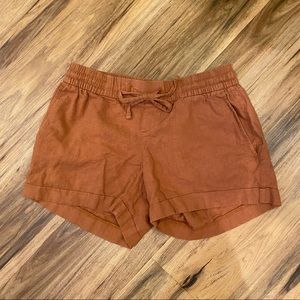 Old Navy Burnt Orange Drawstring Fabric Shorts